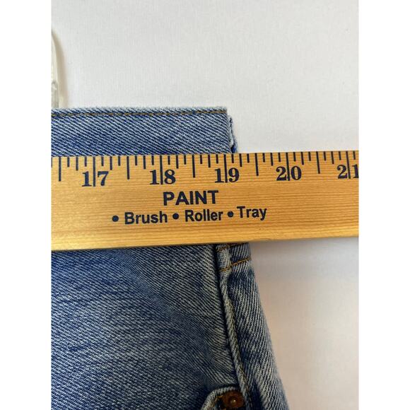 Levi’s 501 Mens 38x30 Blue Button Fly Straight Leg Stonewashed Denim Jeans 09/08 - Picture 6 of 9